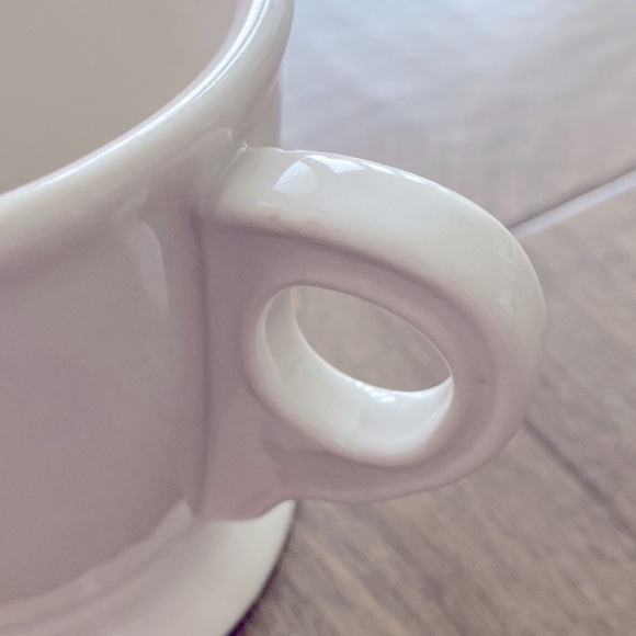 Anthropologie Monogram Letter V Coffee Tea Barber Shop Mug Cup White Black - Picture 4 of 5